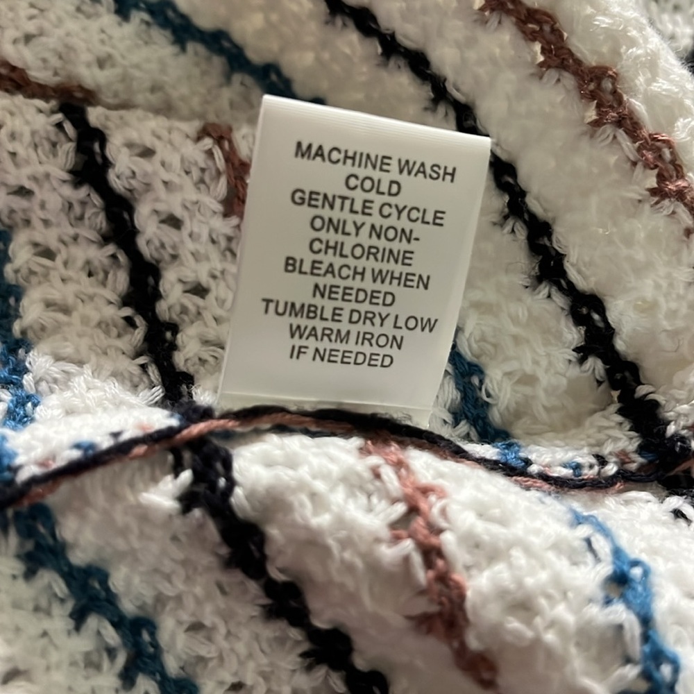 Market & Spruce Women's Tawnee Fancy Textured Stitch Sweater, Size XL Petite - Picture 11 of 11
